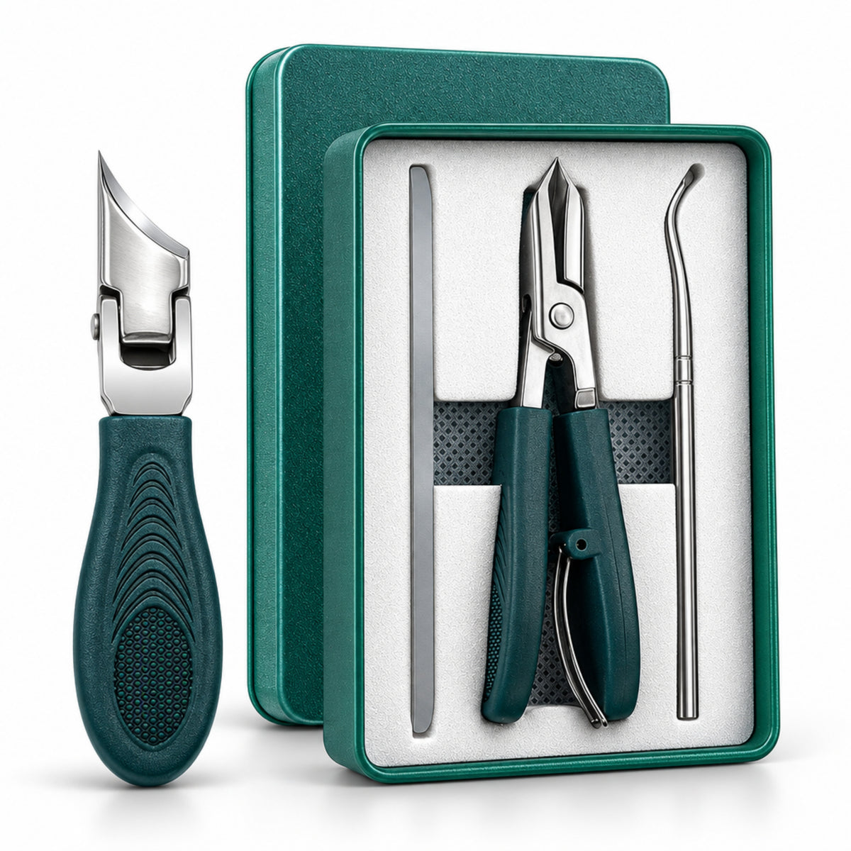 Precisely Controlled Toenail Clipper Kit - Reach Tricky Edges - Demo Ozerty