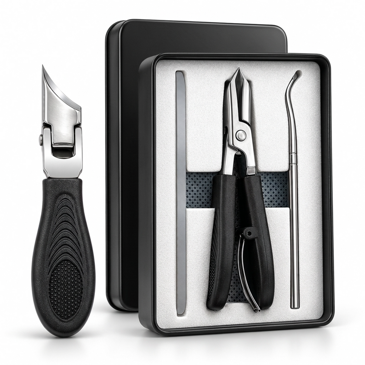 Precisely Controlled Toenail Clipper Kit - Clean Dense Cuts - Demo Ozerty